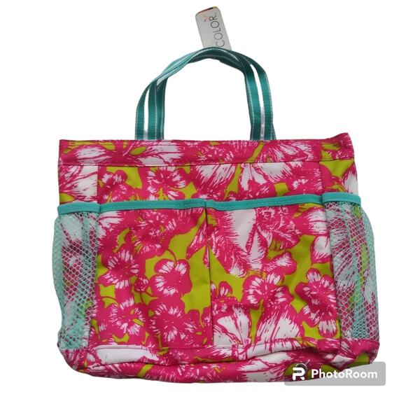 ALL FOR COLOR CADDY Aloha Paradise Lunch Tote Storage - Picture 2 of 12